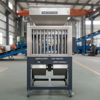 供給サイズ 20-325 メッシュ磁気分離機 背景磁気強度 10000-15000ガウス