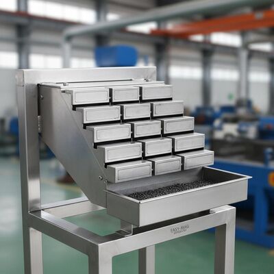 高磁場強度で産業における磁気分離を保証する、メンテナンスが容易なプレート型磁気セパレーター