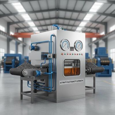 自動電磁分離機 油冷却システムと分離用の磁場強度0.5〜1.5テスラ