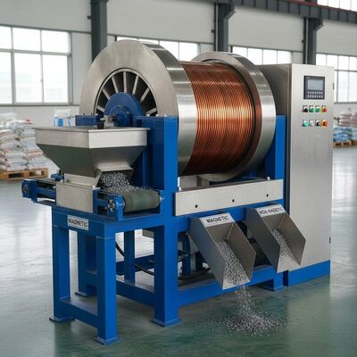 銅コイル材料 磁気分離機 循環容量 時給5~10トン 磁気分離装置