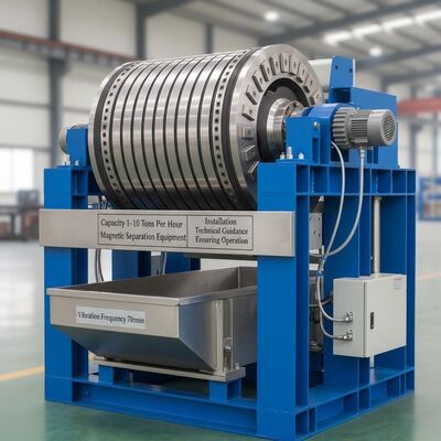 容量 1~10 トン/時間 振動周波数70rminの磁気分離装置と,操作を保証する設備の技術ガイド