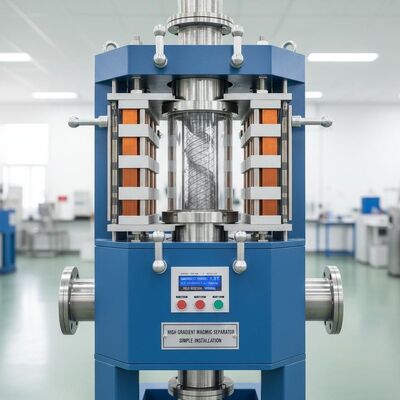 設置が簡単で磁力が高い、垂直磁場方向高勾配磁力選別機