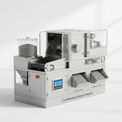 カスタマイズ可能な乾式磁気分離機、低メンテナンスで最大99%の分離効率を実現、材料分離に最適