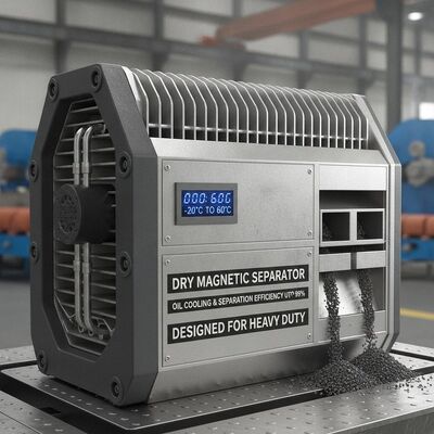 作業温度 -20°C〜60°C ドライ磁気分離機 油冷却と分離効率が99%まで 重作業用に設計