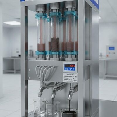 薬剤類の湿磁分離器 220-480電圧で動作し,温度制限 ≤80°Cで分離結果を出す