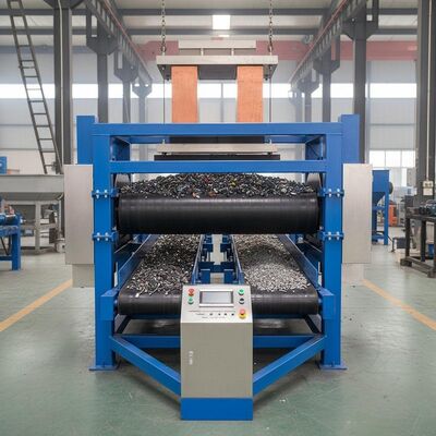 産業用非金属材料からの鉄金属分離用に開発された自動電磁分離機