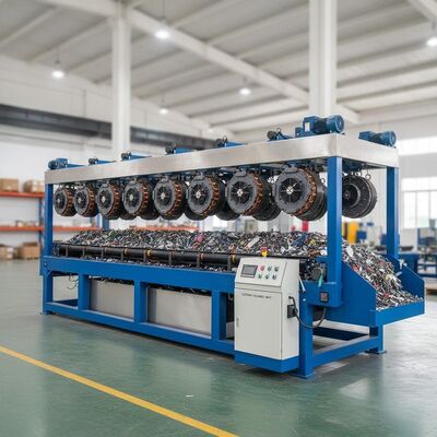 非金属材料からの鉄金属分離 電磁選別機 44個の磁石とカスタマイズされた電圧で選別