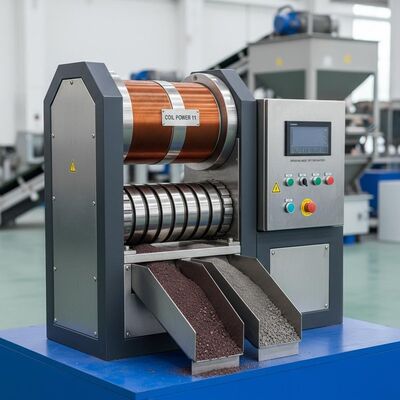 コイル出力11を備えた低メンテナンス乾式磁気セパレーター、鉱業および材料処理における磁気分離に適しています