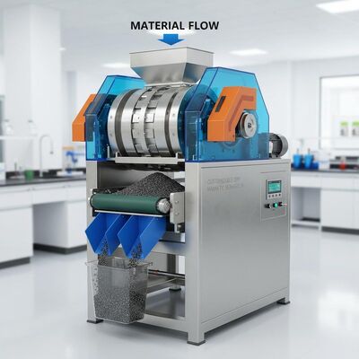 固い磁場強度を備えたカスタマイズ可能なドライ磁気分離機 磁気分離と材料処理を保証する