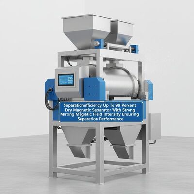隔離効率は99%まで 隔離性能を保証する強い磁場強度を持つ乾燥磁気隔離機
