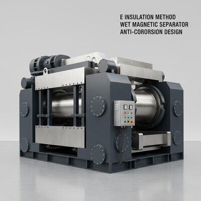 耐腐食コーティングを施したステンレス鋼または炭素鋼を採用した湿式磁選機による断熱方法、分離用設計